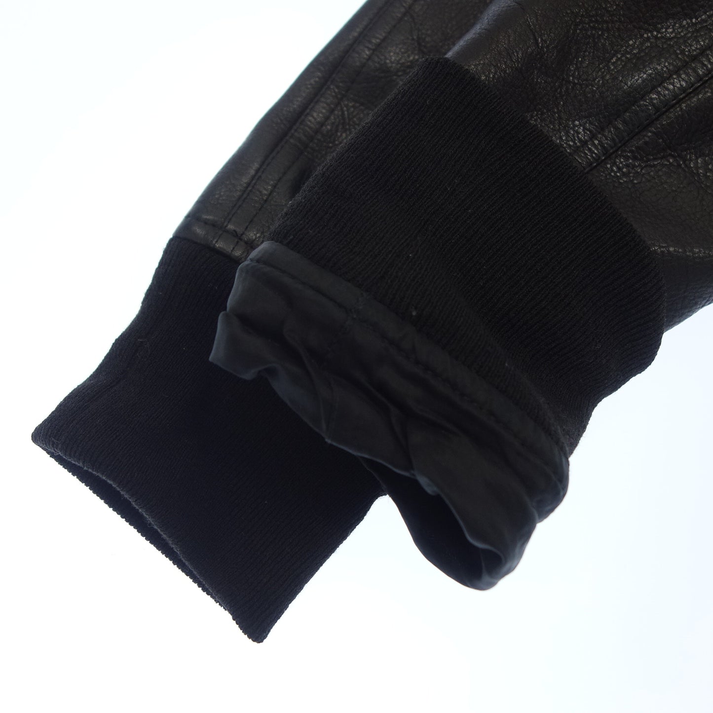 リック オウエンス シングル レザージャケット メンズ 48 黒 Rick Owens【AFG1】【中古】