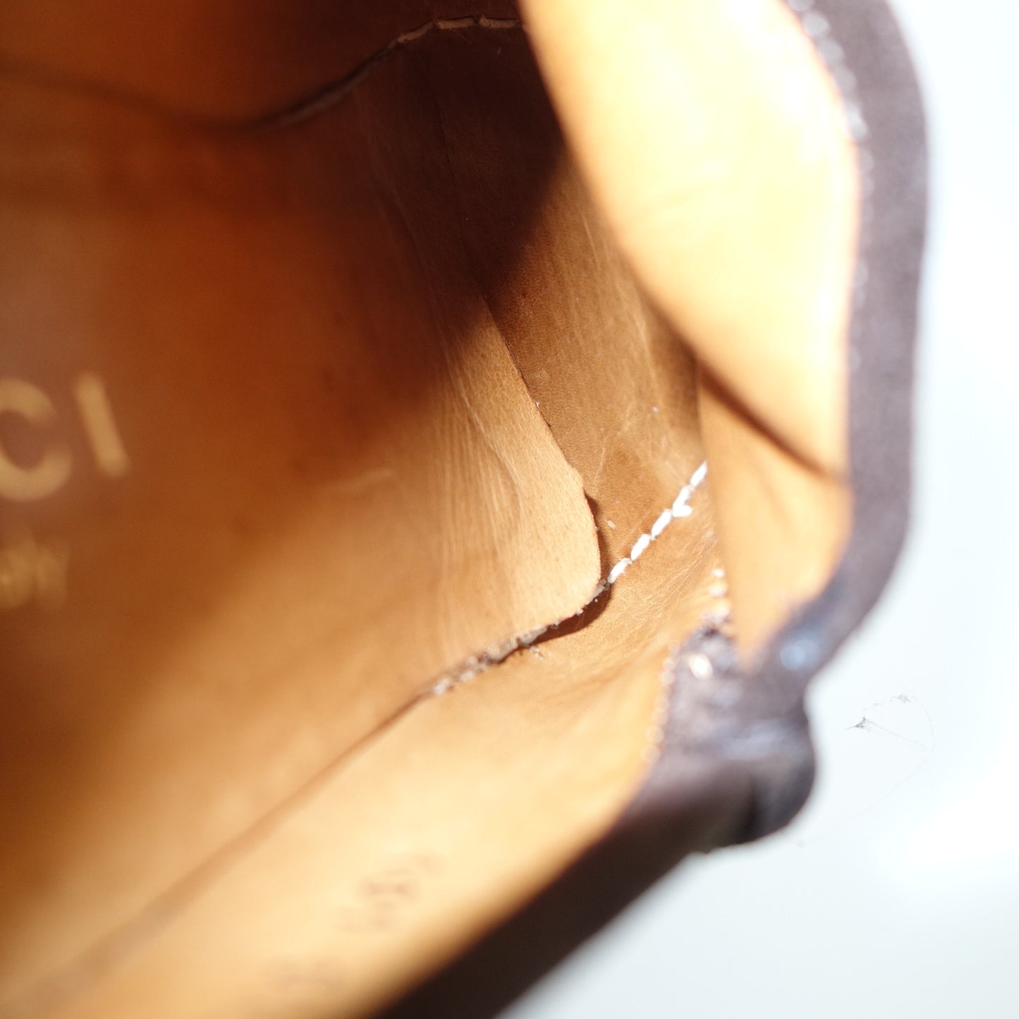 グッチ ビットローファー スエード ゴールド金具 レディース 5 茶 GUCCI【AFC6】【中古】