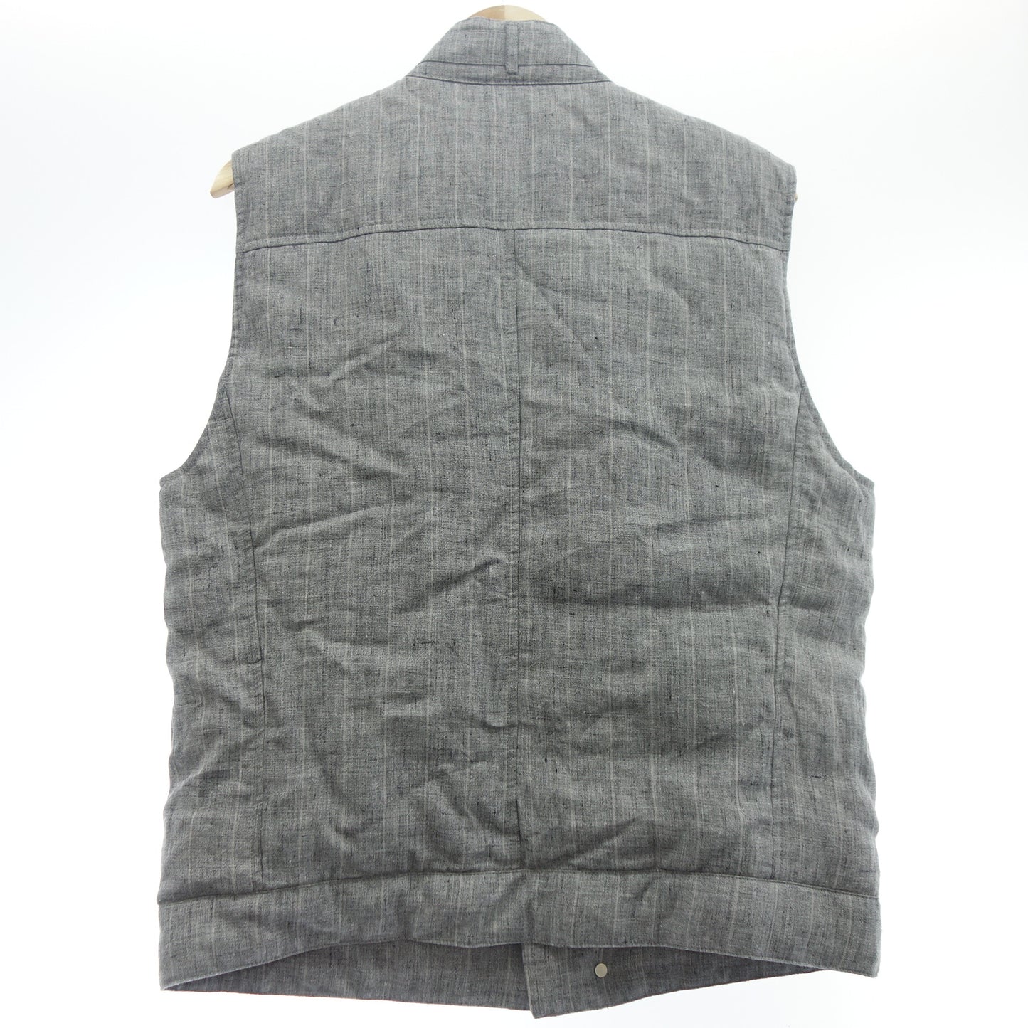 ブルネロクチネリ リネン ベスト メンズ グレー M BRUNELLO CUCINELLI【AFA10】【中古】