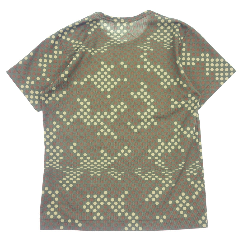 中古◆コムデギャルソン ドット柄Tシャツ ポリエステル×コットン GT 100470 AD20000メンズ サイズ不明 グリーン系 COMME des GARCONS【AFB41】