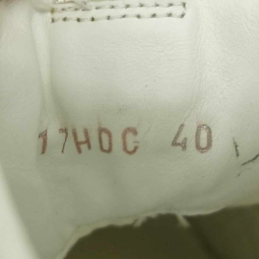 ディオールオム レザースニーカー メッシュ切替 メンズ 40 白 DIOR HOMME【AFC3】【中古】