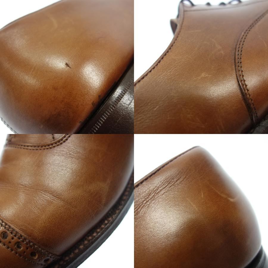 美品◆クロケット&ジョーンズ レザーシューズ ベルグレイブ パンチドキャップトゥ メンズ 6D 茶 CROCKETT&JONES【LA】