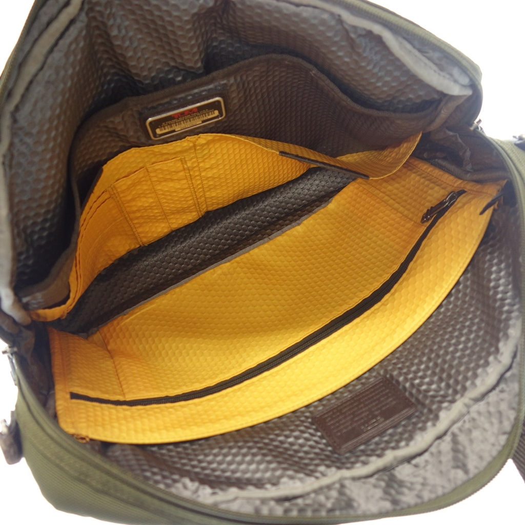中古◆トゥミ ブリーフケース ビジネスバッグ アルファブラボー 226110LH メンズ カーキ×ブラウン TUMI ALPHA BRAVO【AFE8】