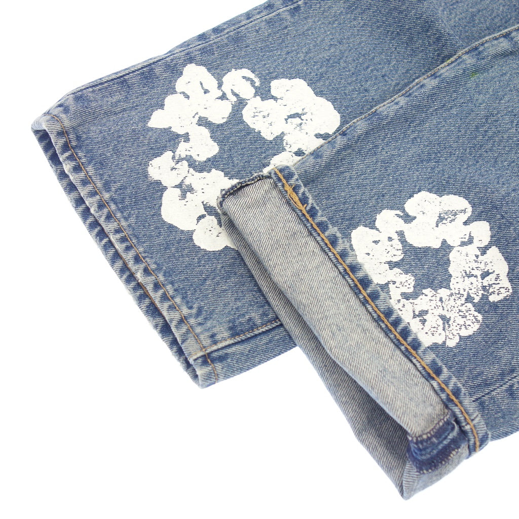 中古◆デニムティアーズ×リーバイス デニムパンツ 501DT ライトウォッシュ フラワー刺繍 メンズ ブルー サイズ36 PC9-A1592-0001 DENIM TEARS × LEVI'S【AFB45】