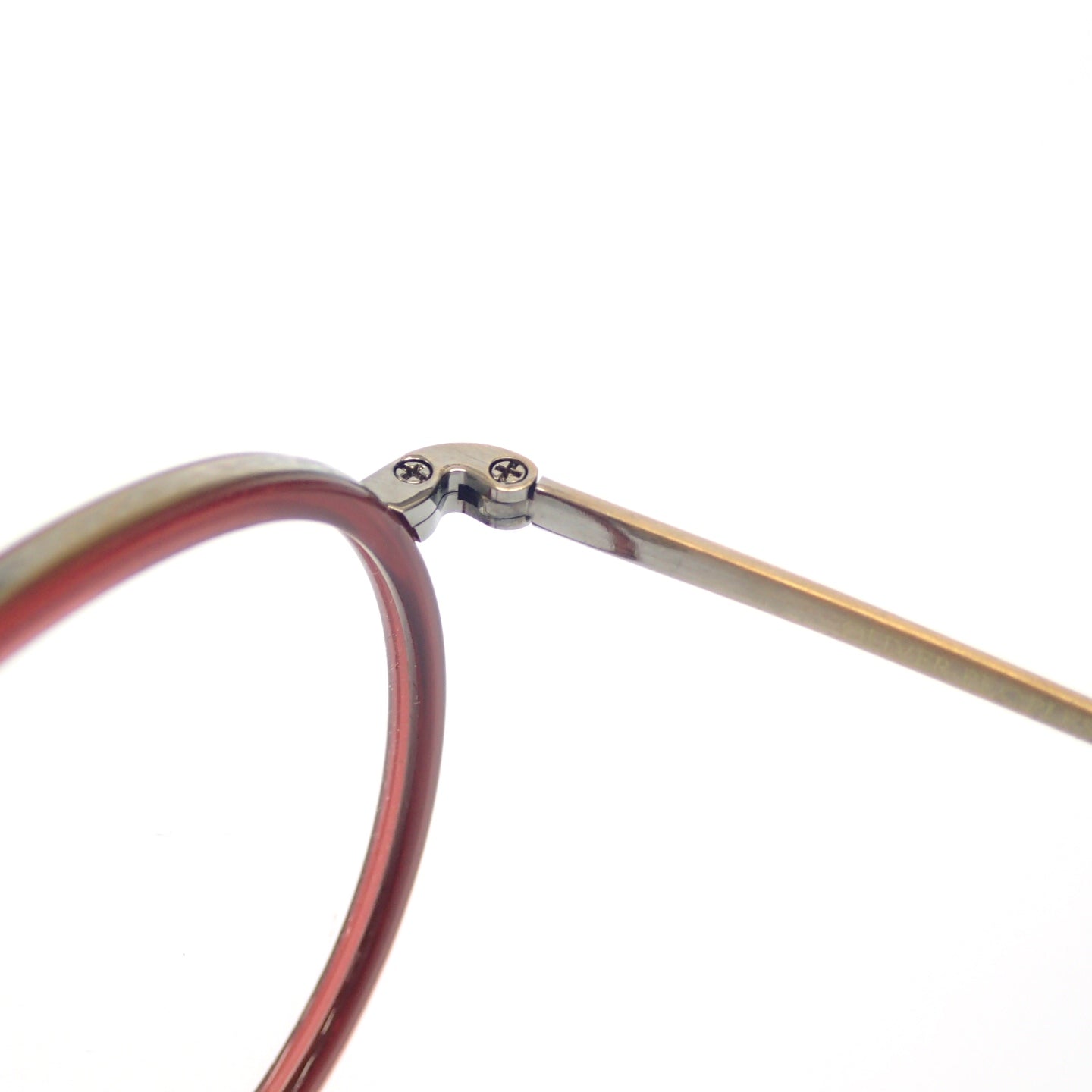 極美品◆オリバーピープルズ メガネ 伊達眼鏡 MP-3-XL レッド系 ケース付 OLIVER PEOPLES【AFI8】