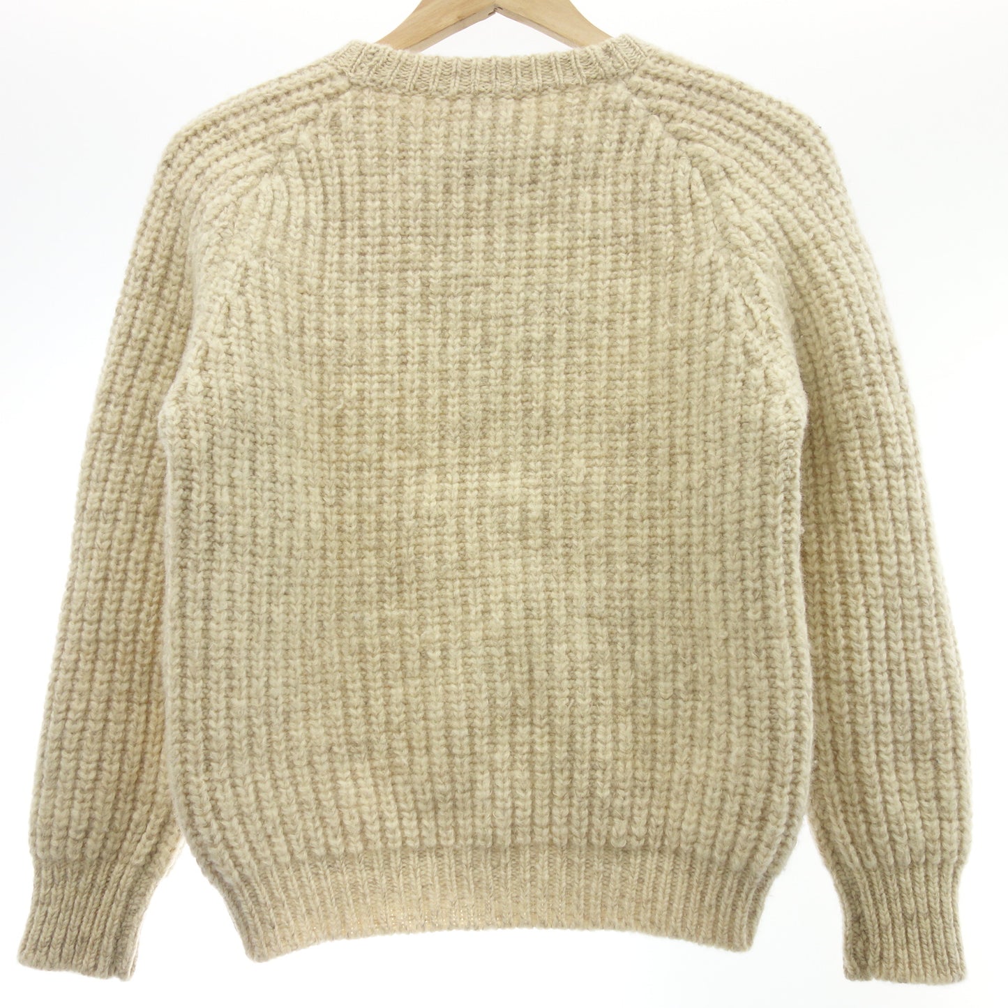 美品◆アランペイン セーター ウール レディース 40 ベージュ Alan Paine【AFB46】