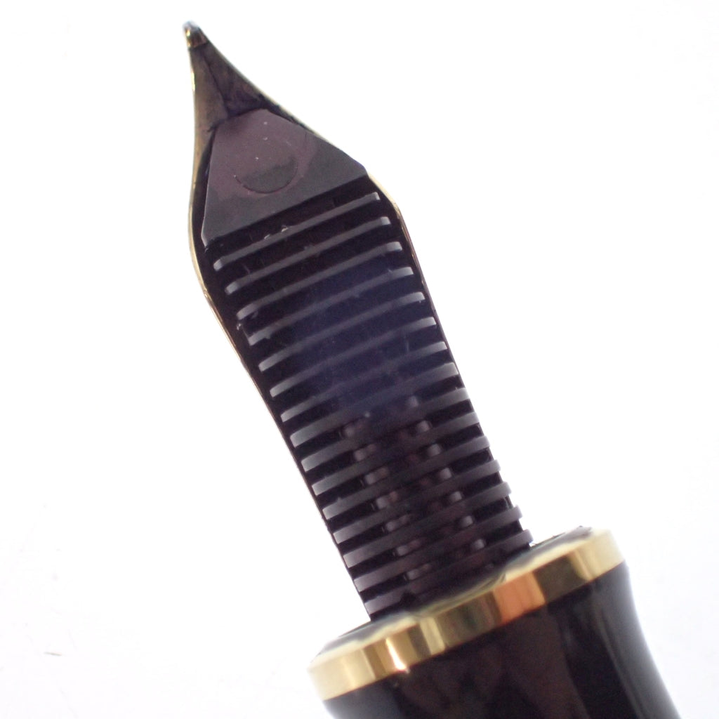 美品◆ペリカン 万年筆 スーベレーン ストライプ ペン先14C-585 字幅F 緑系 Pelikan Souveran【AFI8】