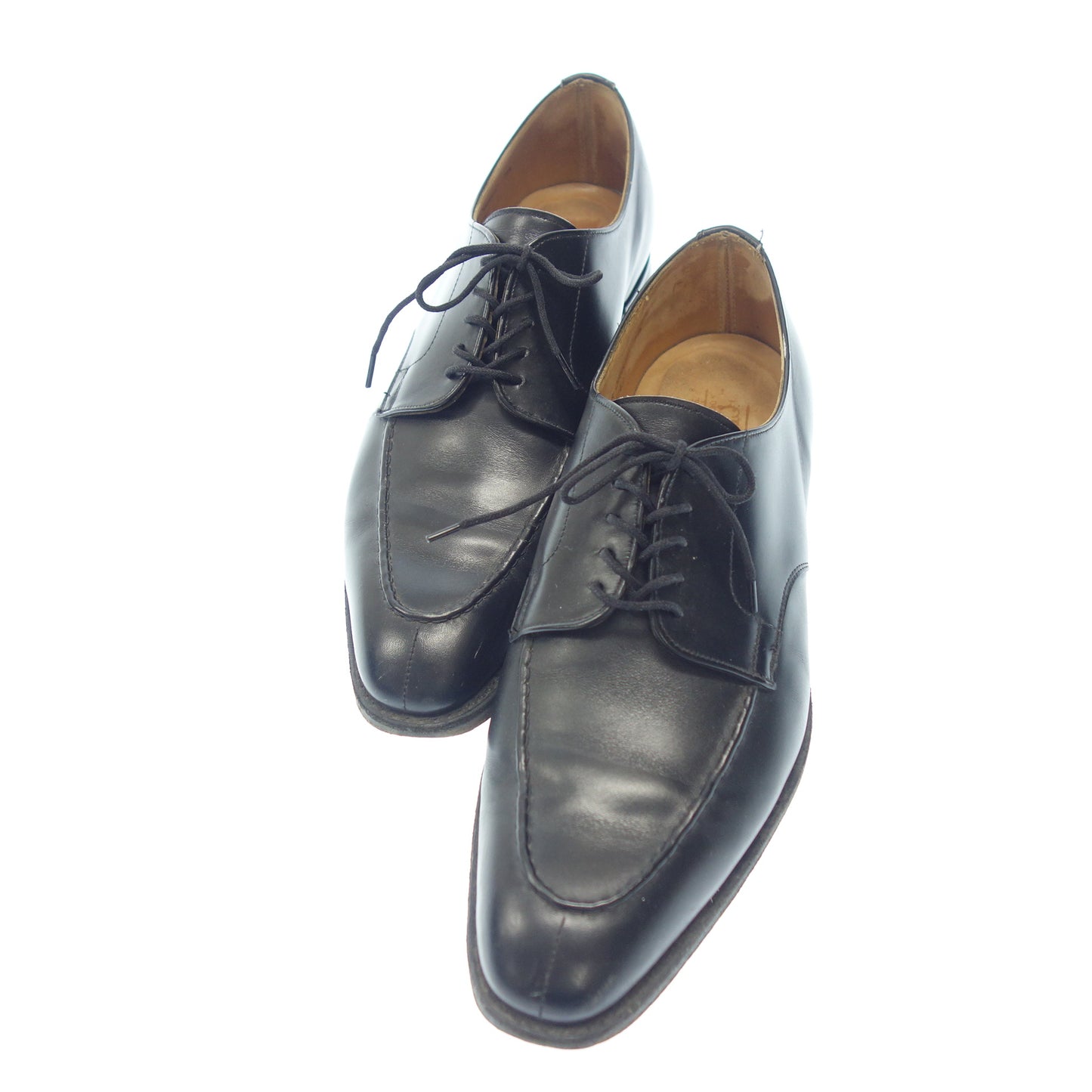 中古◆チーニー レザーシューズ Uチップ R67R 3888 メンズ ブラック系 サイズ7.5 CHEANEY【AFD8】