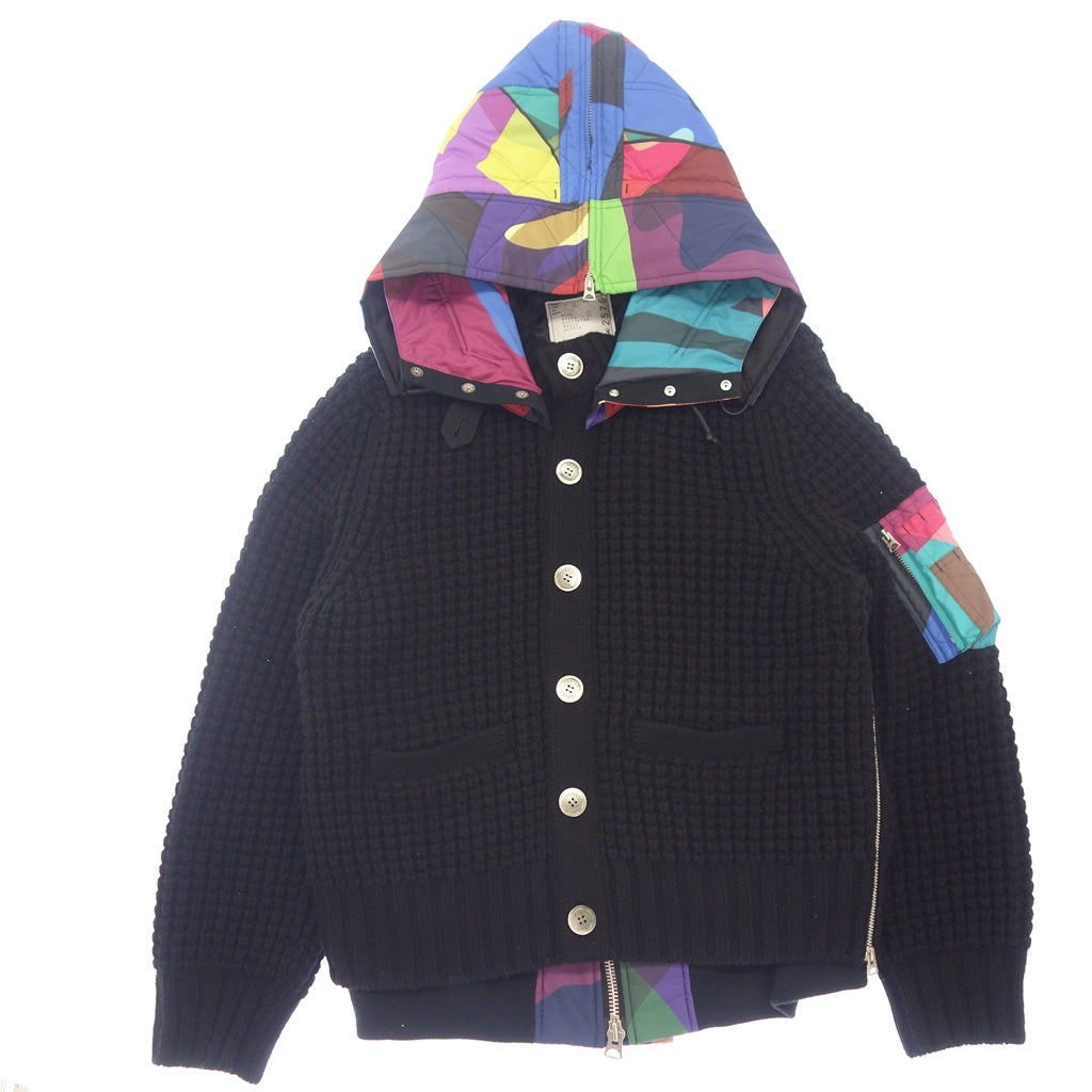 美品◆サカイ×カウズ ブルゾン ウール×ナイロン メンズ サイズ2 マルチカラー 21- 02576M Sacai×Kaws【AFA19】