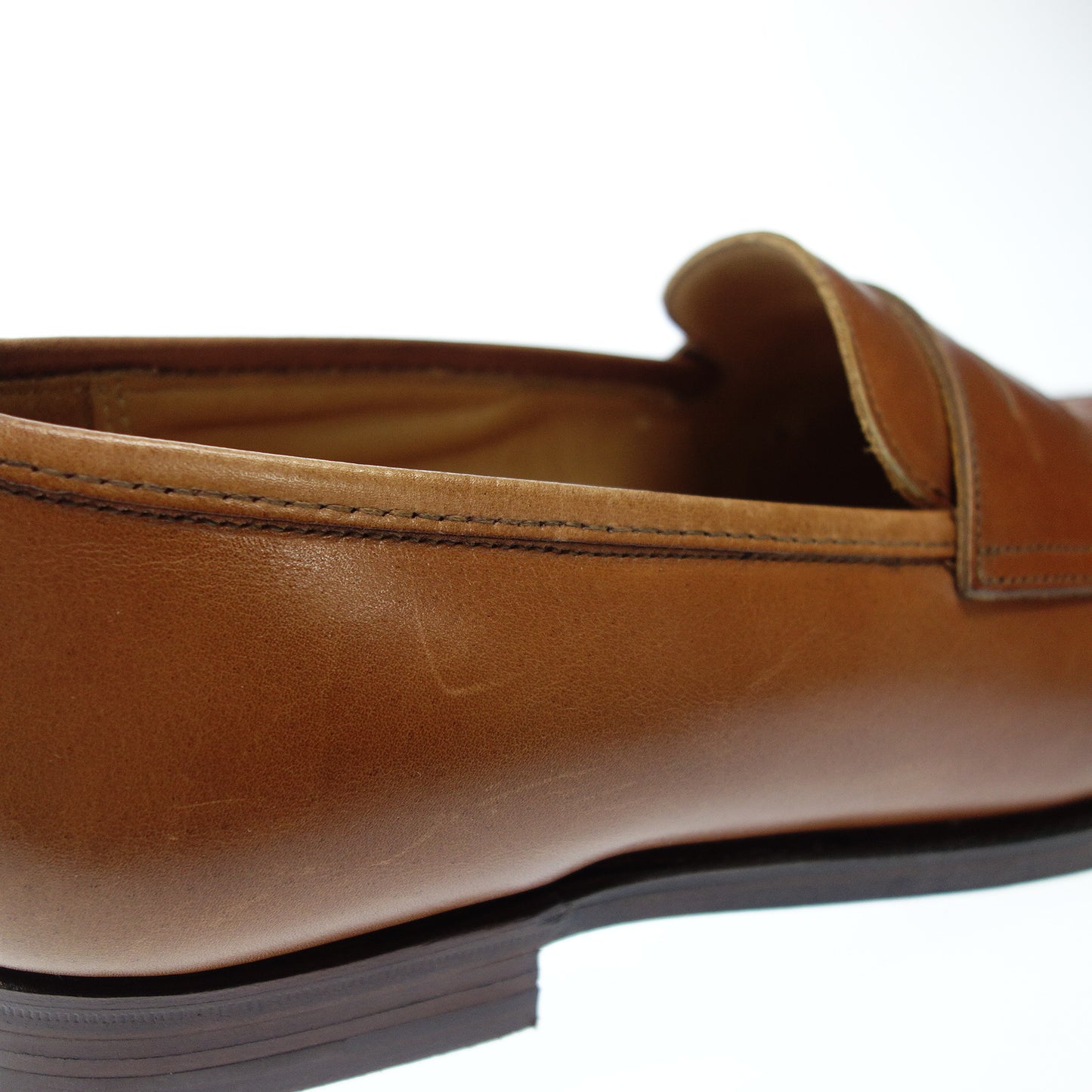極美品◆クロケット&ジョーンズ コインローファー レザー BOSTON メンズ 7E 茶 CROCKETT&JONES【AFC3】