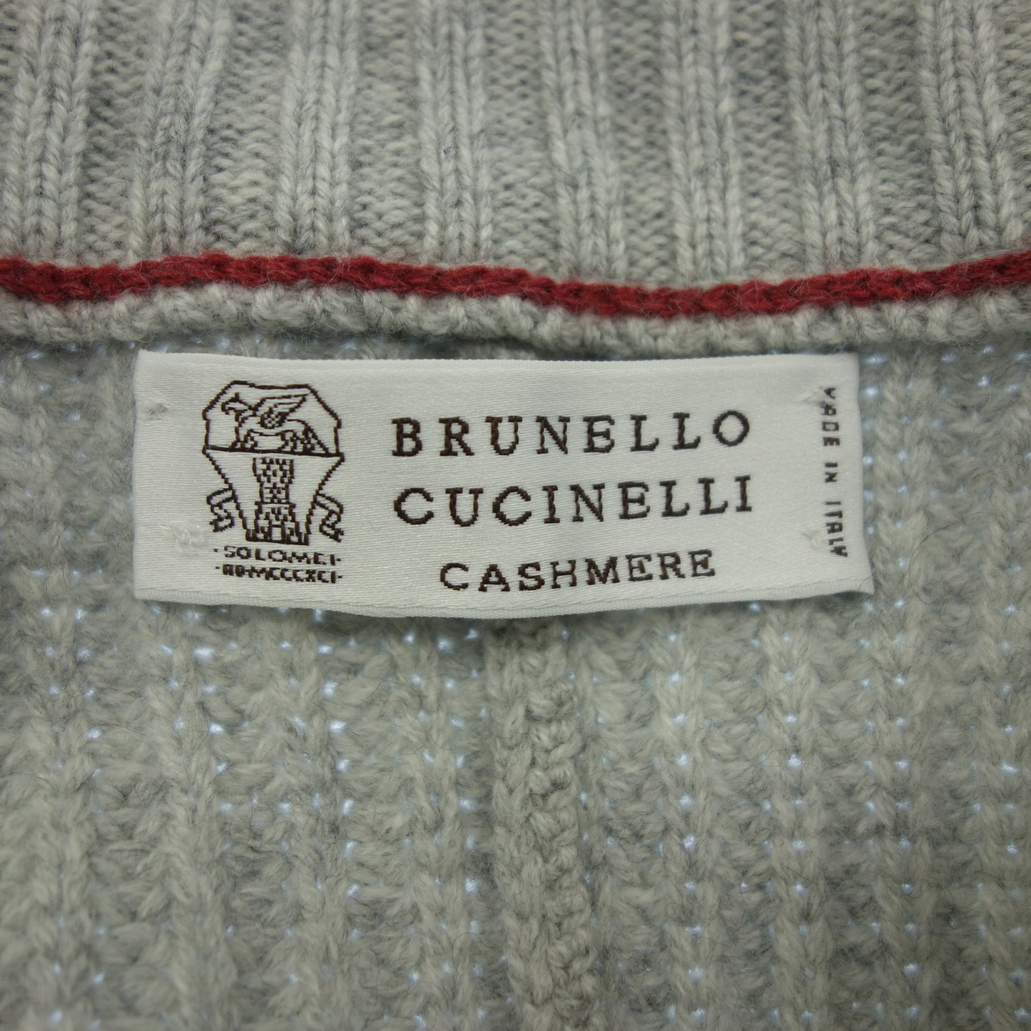 ブルネロクチネリ ボタン カーディガン ダブル ジャケット カシミア混 メンズ グレー 46 BRUNELLO CUCINELLI【AFB44】【中古】