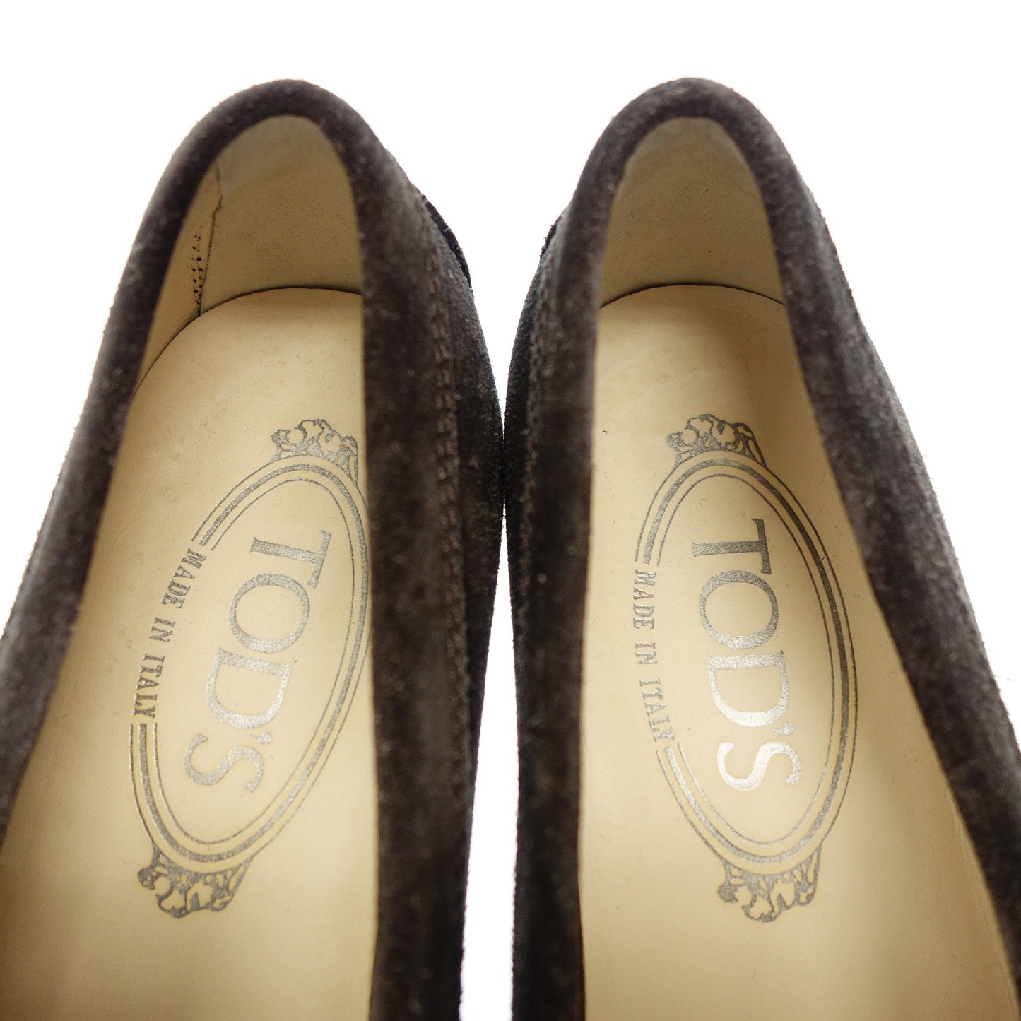 トッズ ローファー スエード タッセル レディース ブラウン 36 TOD'S【AFD9】【中古】