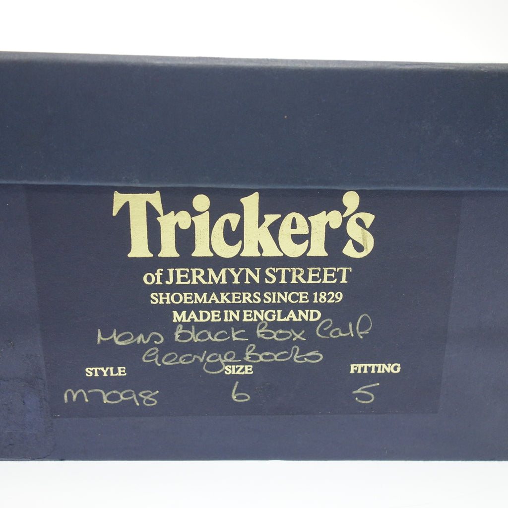 試着程度◆トリッカーズ レザーシューズ チャッカブーツ M7098 ブラック UK6 Tricker’s【LA】