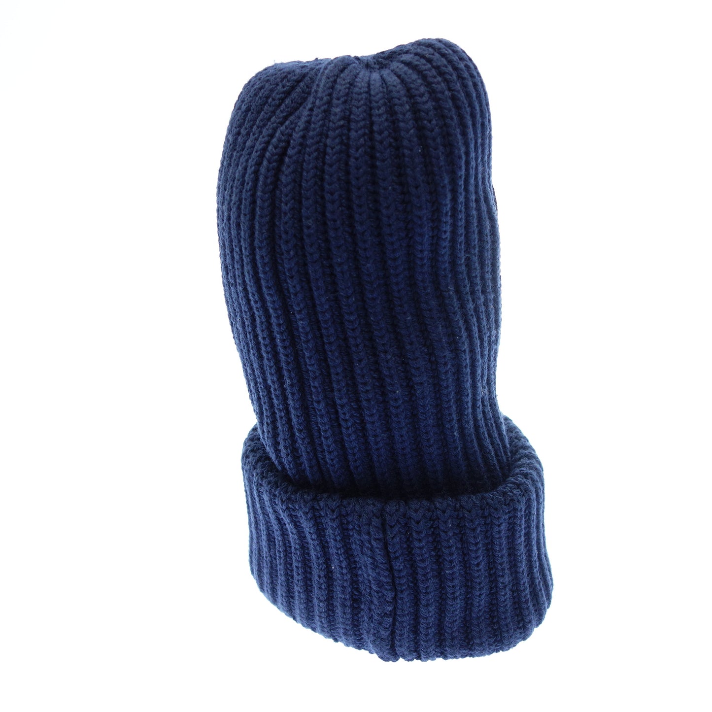 モンクレール ニットキャップ BERRETTO TRICOT ポケット付き ネイビー MONCLER【AFI22】【中古】