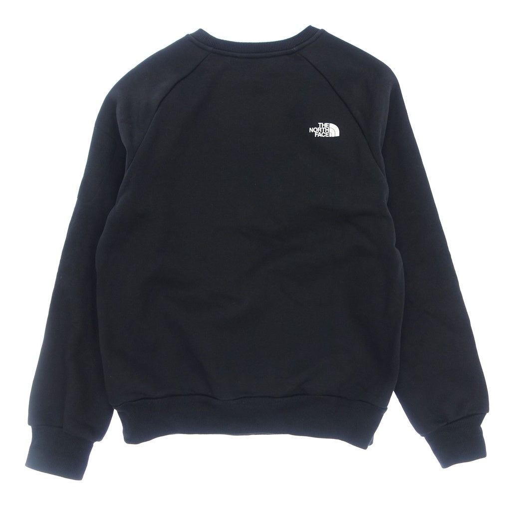 極美品◆ザ ノースフェイス ロゴプリント 裏起毛 スウェット NF0A3VUB 男女兼用 ブラック S/M THE NORTH FACE【AFB9】