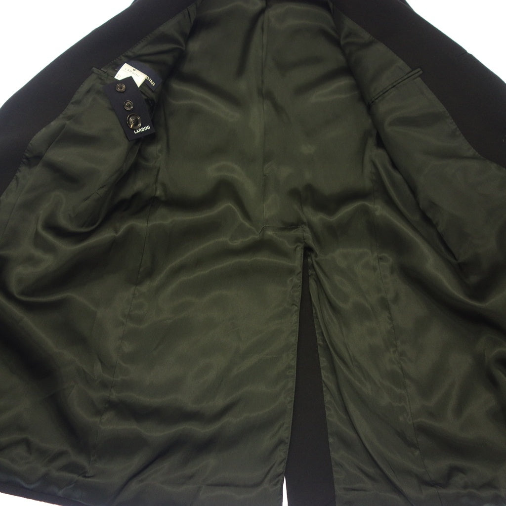 美品◆ラルディーニ フィールド チェスターコート CO.1403 メンズ 46サイズ7REG ブラック 国内正規品 LARDINI【AFB15】