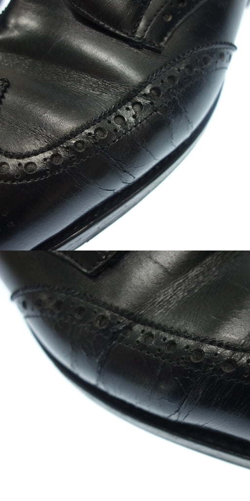 中古◆ジョンロブ レザーシューズ ウイングチップ ダービー 旧ロゴ 5.5 メンズ 黒 JOHN LOBB Darby【AFD1】