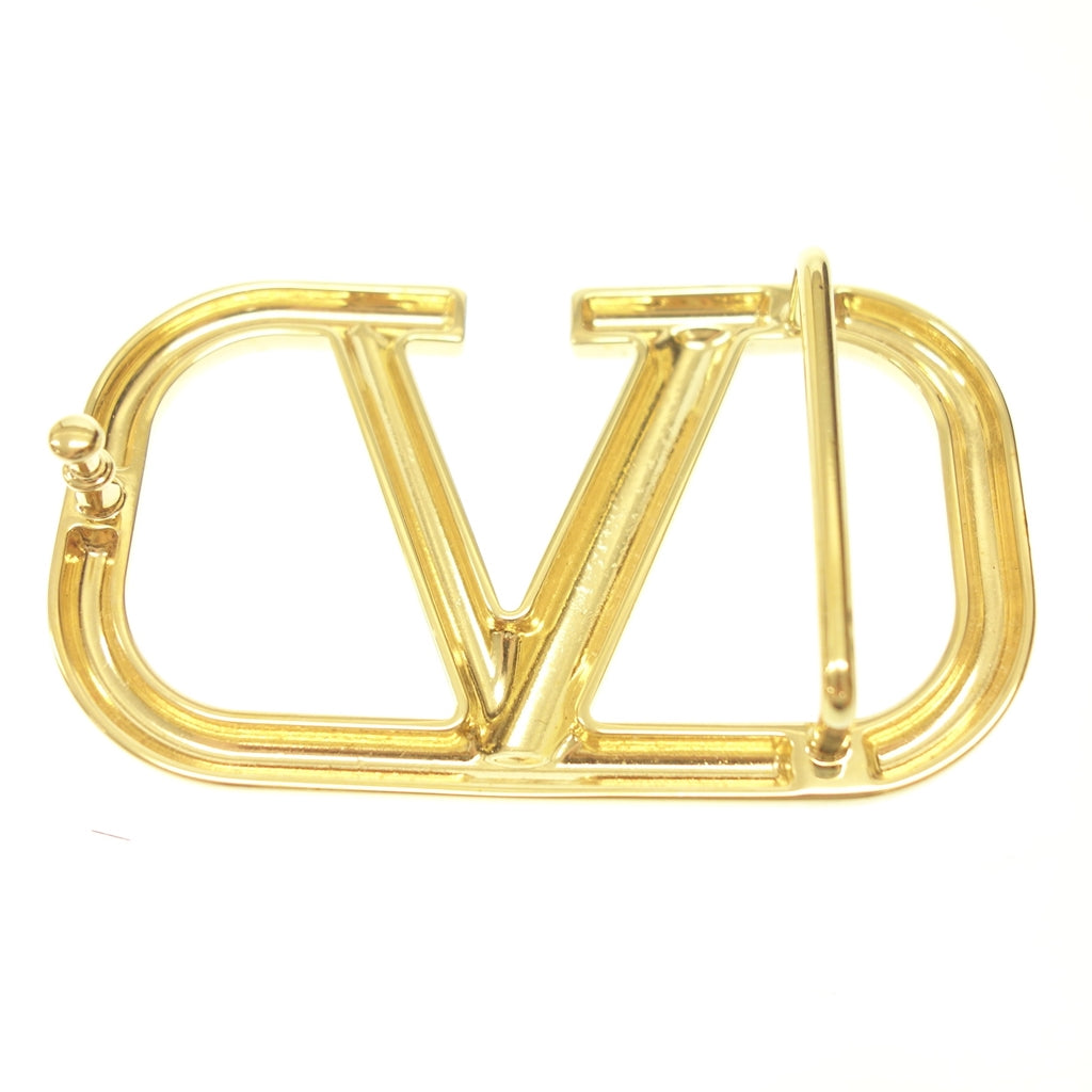 美品◆ヴァレンティノガラヴァーニ レザーベルト Vロゴ リバーシブル 茶系 ゴールド金具 RW0T0S11ZHY サイズ70 Valentino Garavani【AFI14】