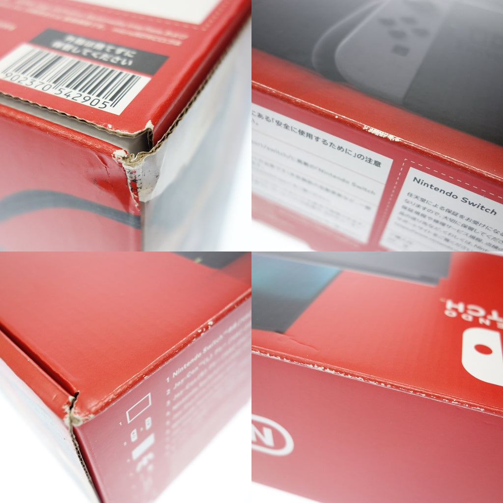 美品◆任天堂 ニンテンドー スイッチ HAC-001 Joy-Con グレー 箱付き NINTENDO SWITCH【AFI23】