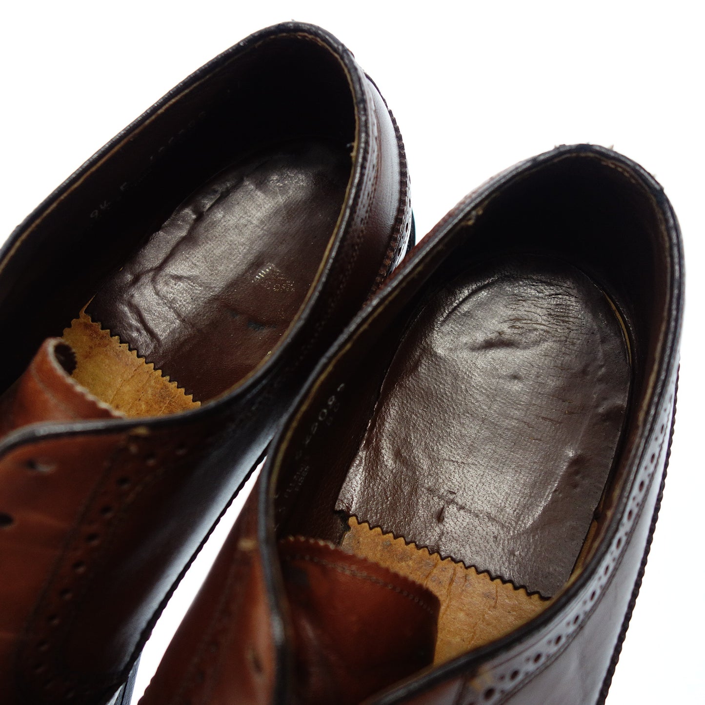 フローシャイム フルブローグシューズ KENMOOR 30813 メンズ 9.5 茶 FLORSHEIM【AFC52】【中古】