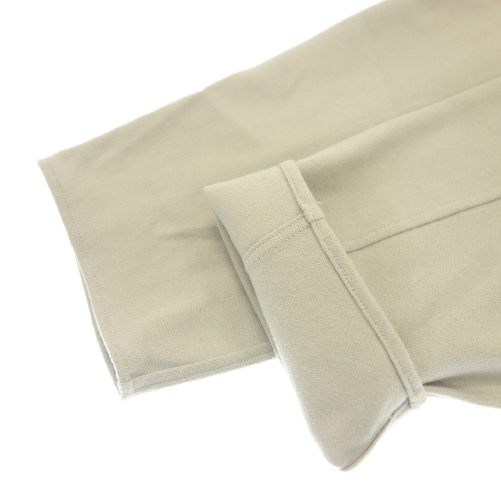 極美品◆グラフペーパー バンドカラーシャツ ウール 100% 20AW メンズ サイズ1 ライトグレー GM-203-50091 GRAPHPAPER【AFB15】