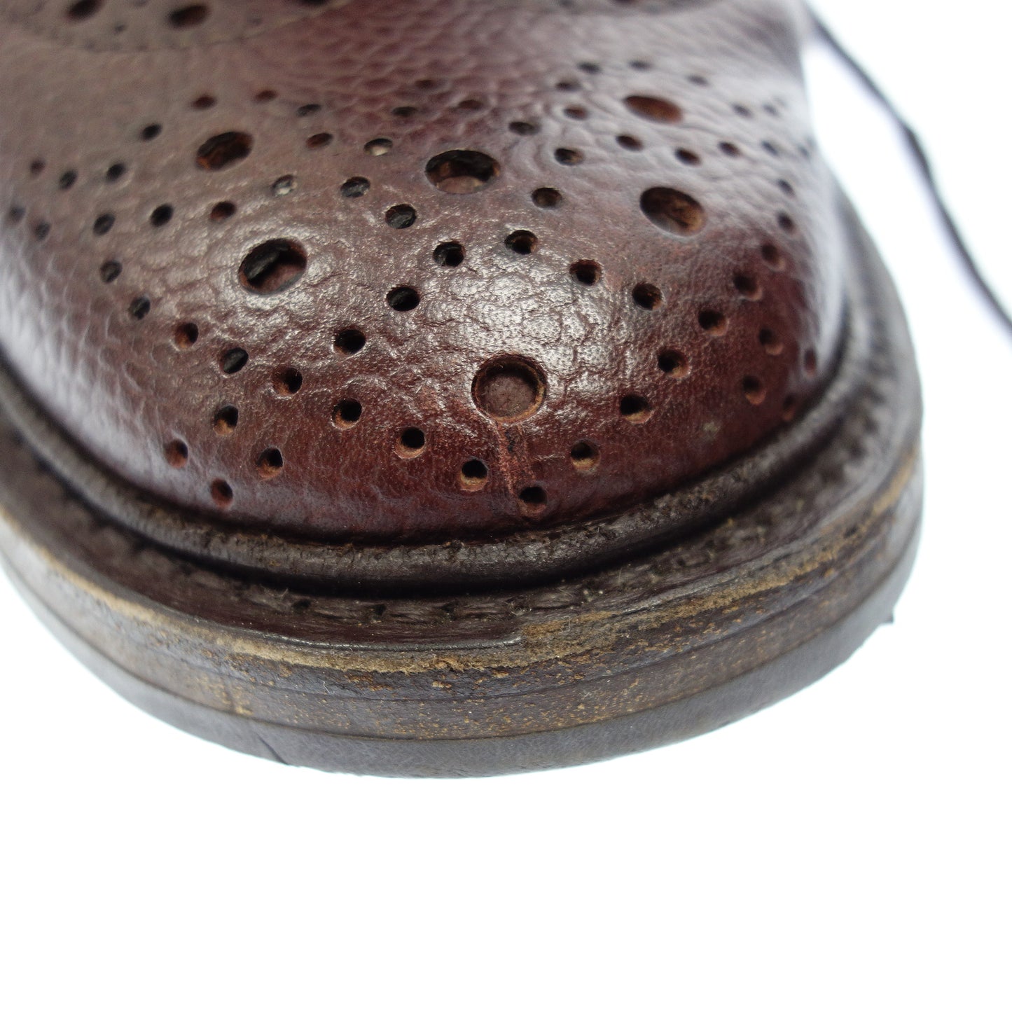 美品◆トリッカーズ レザー ブーツ ウイングチップ 870806 メンズ ブラウン系 サイズ8.5 Trickers【AFC42】