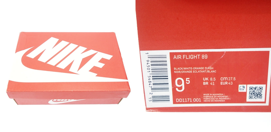 美品◆ナイキ スニーカー エアフライト 89 レイガンズ メンズ ブラック系 27.5cm DD1171 001 NIKE AIR FLIGHT 89 RAYGUNS【AFD3】