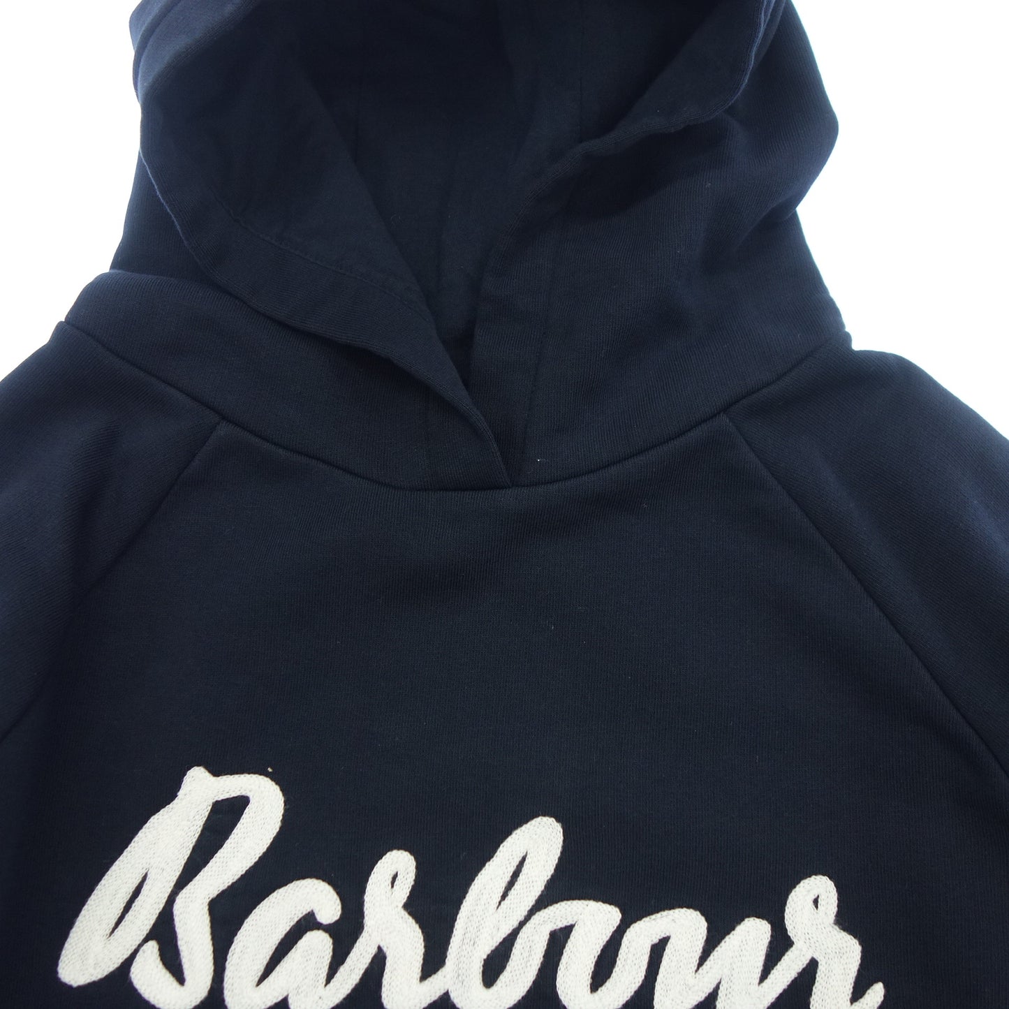 バブアー パーカー プルオーバー ロゴ刺繍 レディース ネイビー 36 Barbour【AFB40】【中古】