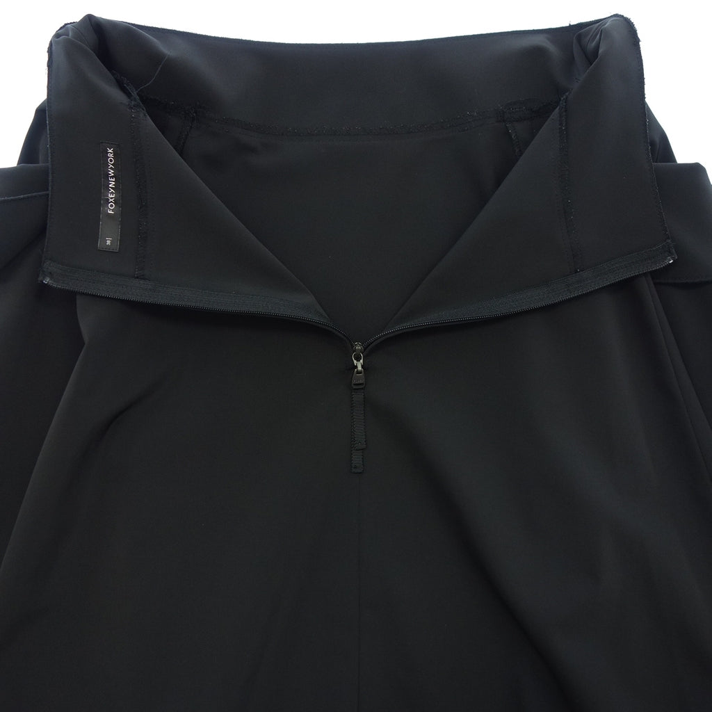 美品◆フォクシーニューヨーク フレアスカート ポケット 25186 レディース 38 黒 FOXEY NEW YORK【AFB19】