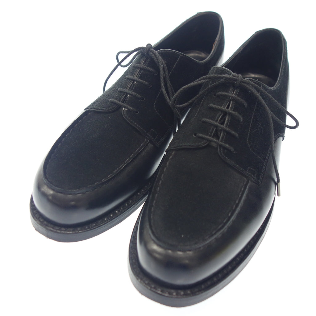 美品◆ジェイエムウエストン ゴルフ レザーシューズ 641 スエードコンビ ブラック サイズ8D J.M.WESTON【LA】