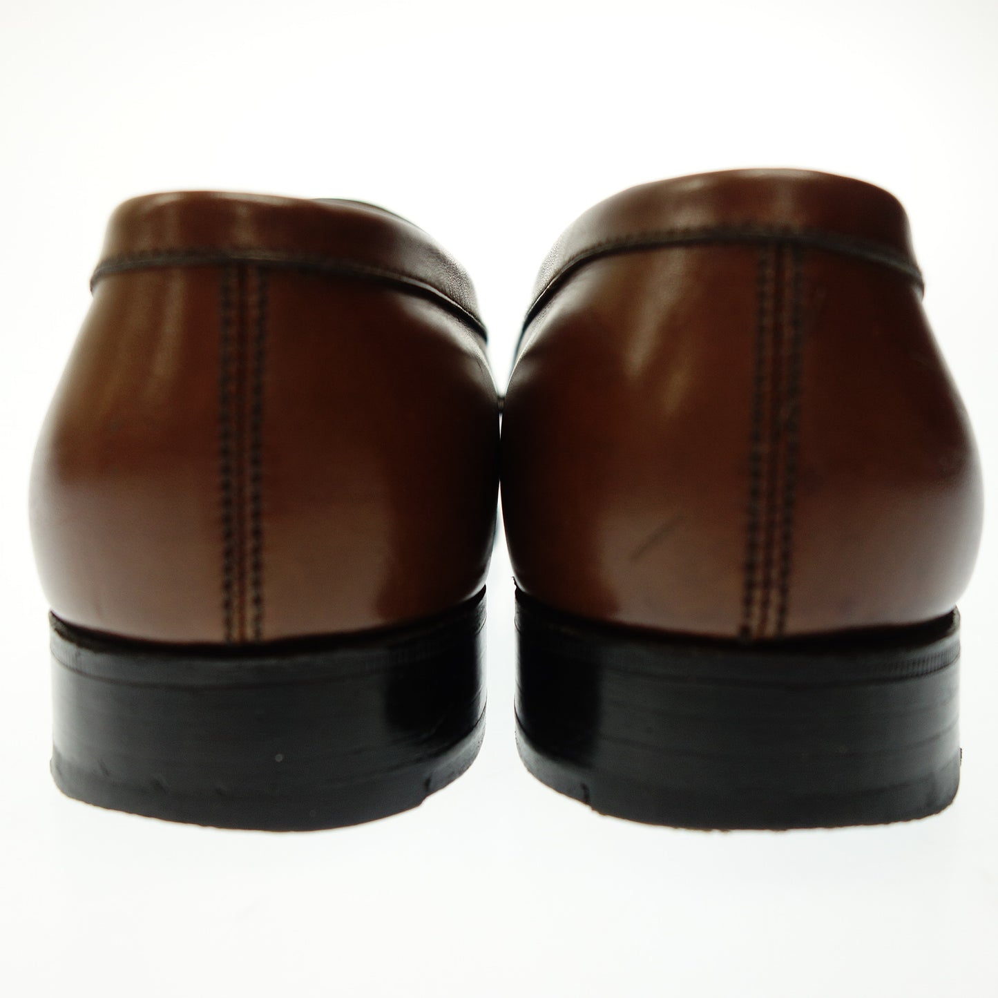 美品◆ジェイエムウエストン レザーローファー 180 シグニチャー レディース 2.5D 茶系 J.M. WESTON【AFC51】
