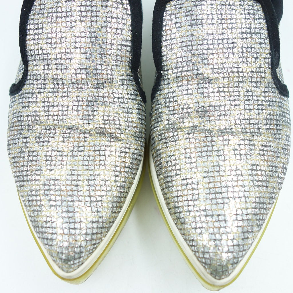 中古◆ジミーチュウ グリッター ラメ スニーカー レディース 36 シルバー JIMMY CHOO【AFD7】