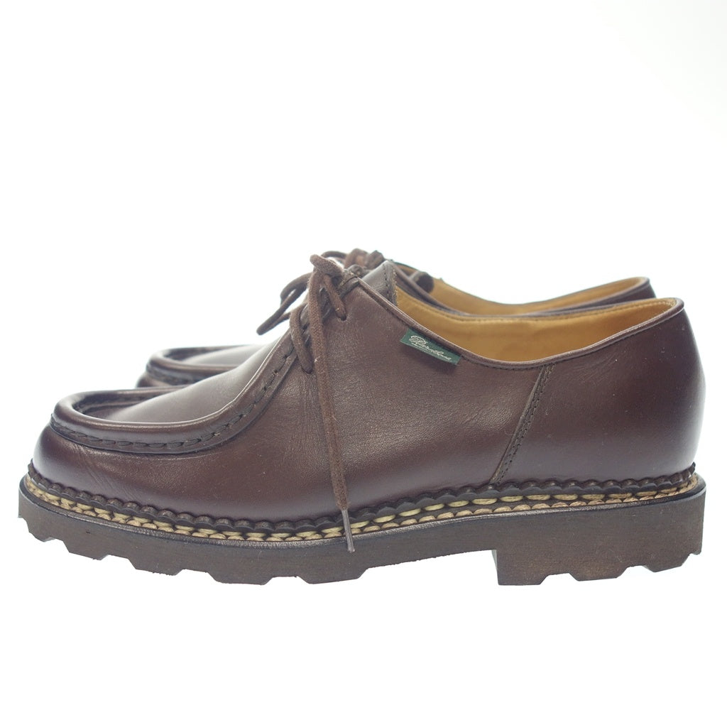 極美品◆パラブーツ レザーシューズ ミカエル チロリアン メンズ ブラウン カフェ サイズ38 Paraboot【LA】