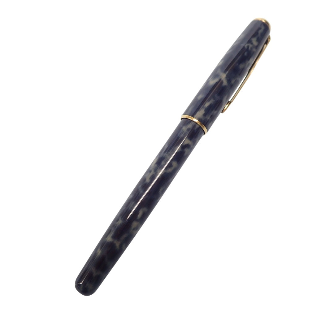 美品◆パーカー ソネット キャップ式 ボールペン マーブル ブルー系 PARKER【AFI2】