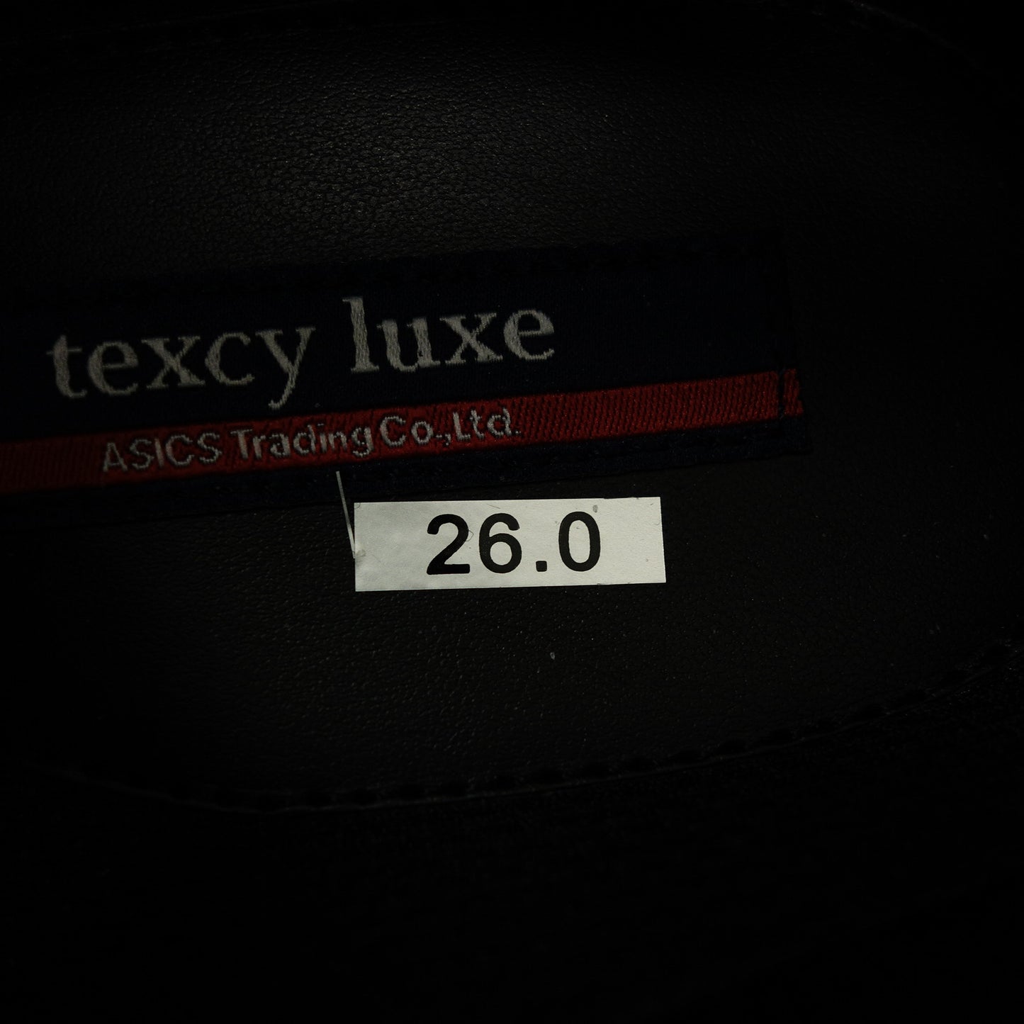 アシックス テクシーリュクス スリッポン TU-7771 メンズ ブラック 26cm asics【AFD9】【中古】