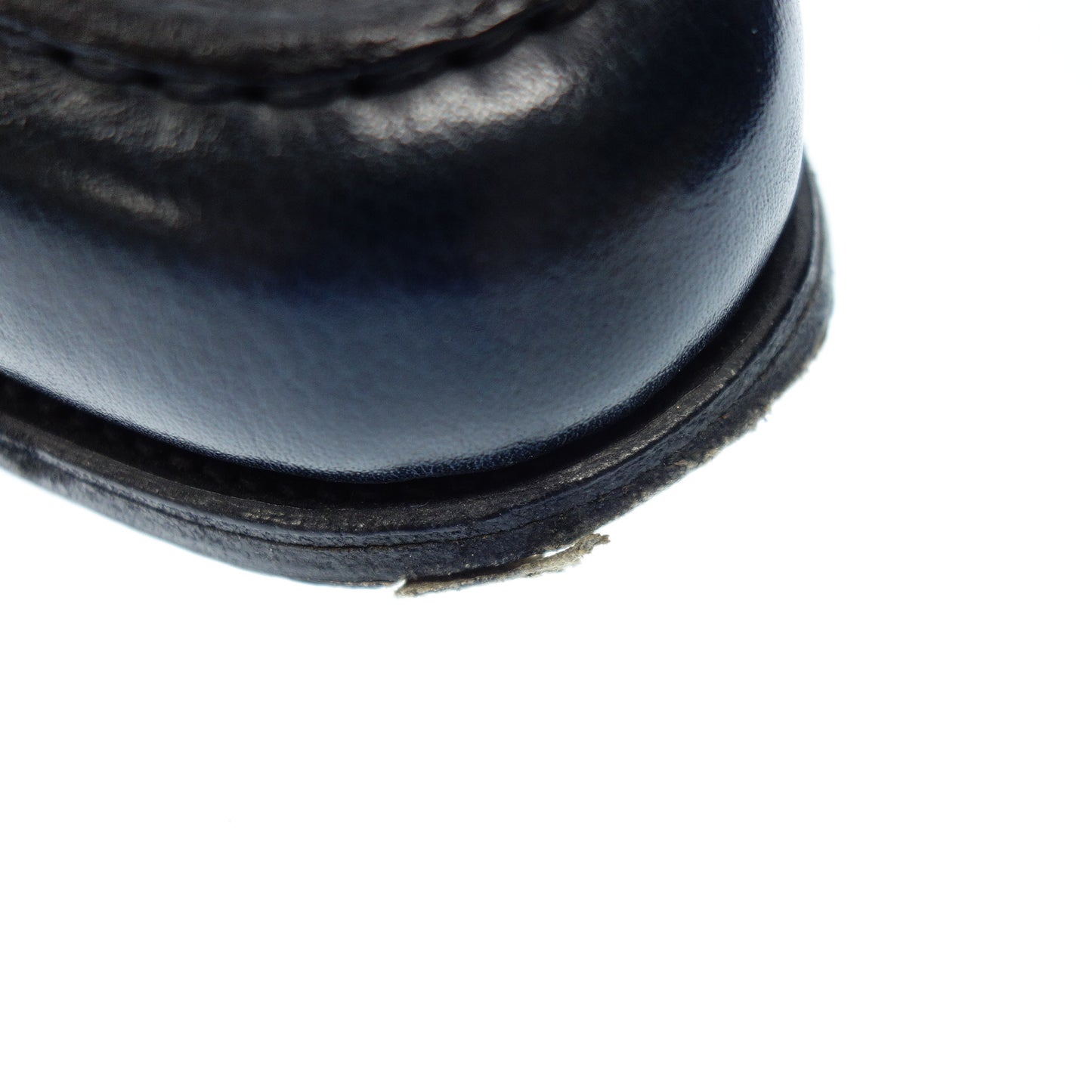 美品◆ジョンロブ レザーシューズ ローファー メンズ ネイビー サイズ8.5 LOPEZ JOHN LOBB【AFC36】