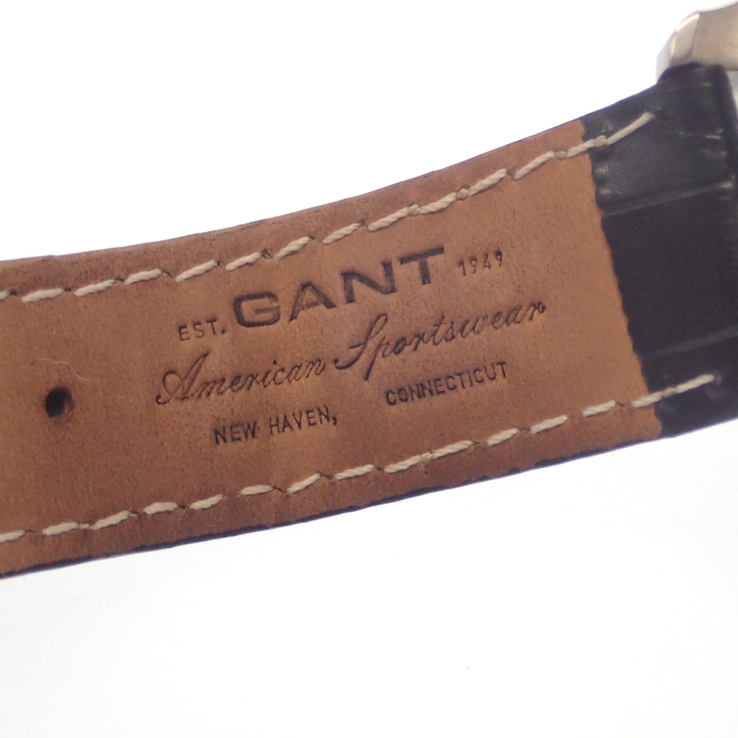 ガント 腕時計 クォーツ 文字盤紺 シルバー 箱付き GANT【AFI18】【中古】