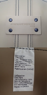 中古◆ステファンヴェルディノ ビッグトートバッグ ハンド PVC STEPHANE VERDINO【AFB42】