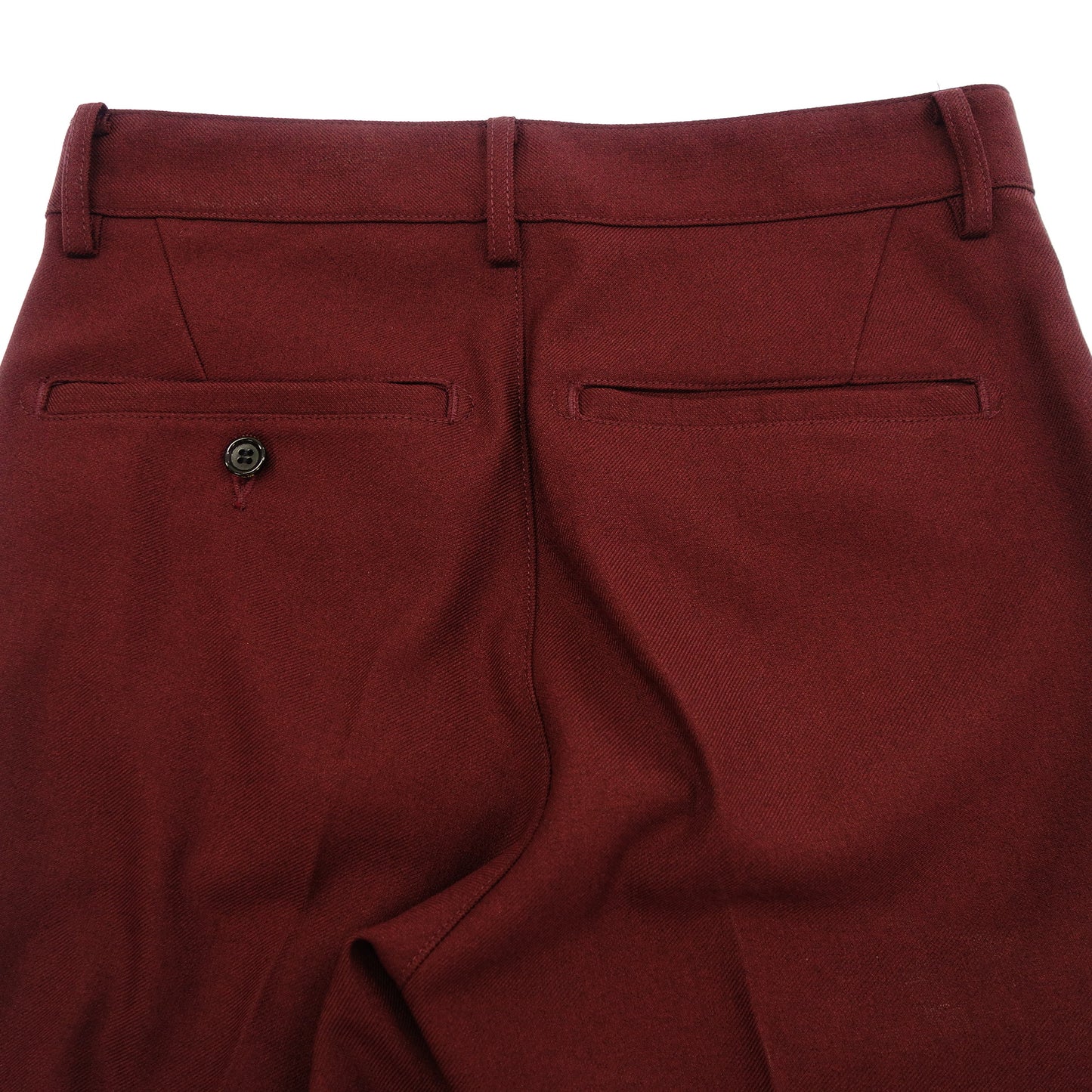 美品◆ミスター オリーブ パンツ トラウザー ポリエステルツイル生地 メンズ ワインレッド サイズXS Mr.OLIVE【AFB24】