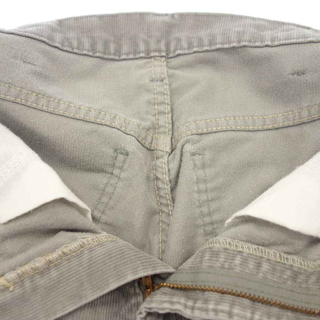 美品◆リーバイス パンツ コーデュロイ 519-1555 グレー 85年 ボタン裏刻印536 42TALON メンズ Levi's【AFB32】