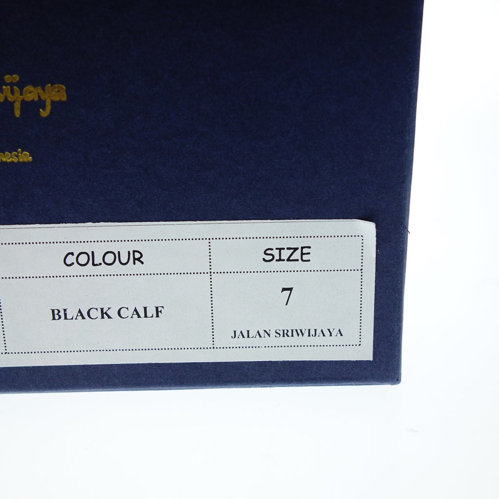 新品同様◆ジャランスリワヤ レザーシューズ ストレートチップ 98317 メンズ 7 ブラック Jalan Sriwijaya【LA】