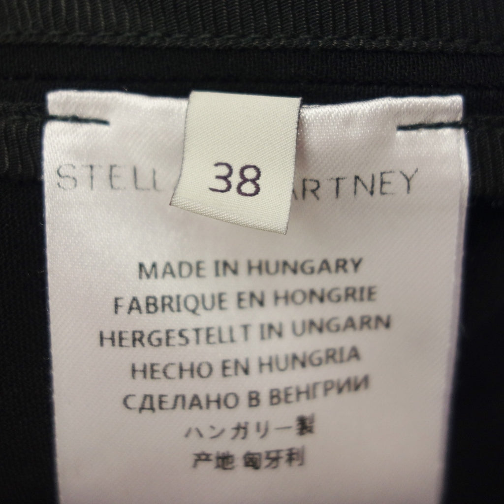 美品◆ステラマッカートニー 長袖シャツ ハーフジップ レーヨン ブラック レディース サイズ38 STEELA McCARTNEY【AFB35】