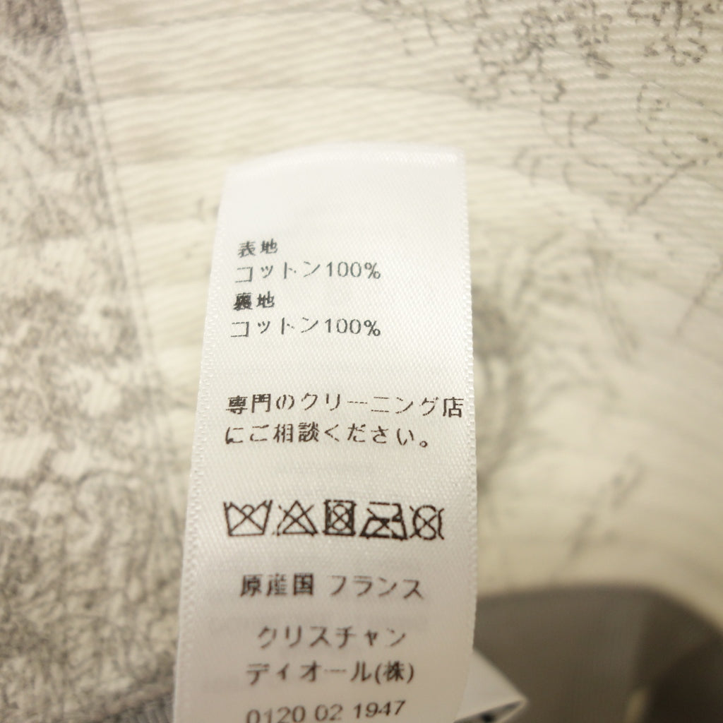 美品◆クリスチャンディオール バケットハット ホワイト系 サイズ58 Christian Dior【AFI23】