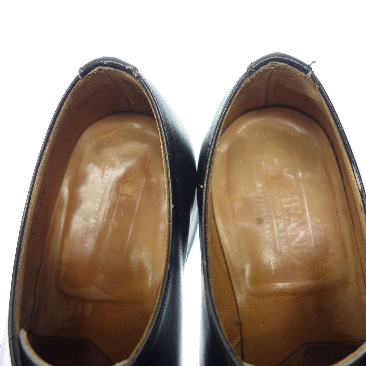 中古◆チーニー レザーシューズ Uチップ R67R 3888 メンズ ブラック系 サイズ7.5 CHEANEY【AFD8】