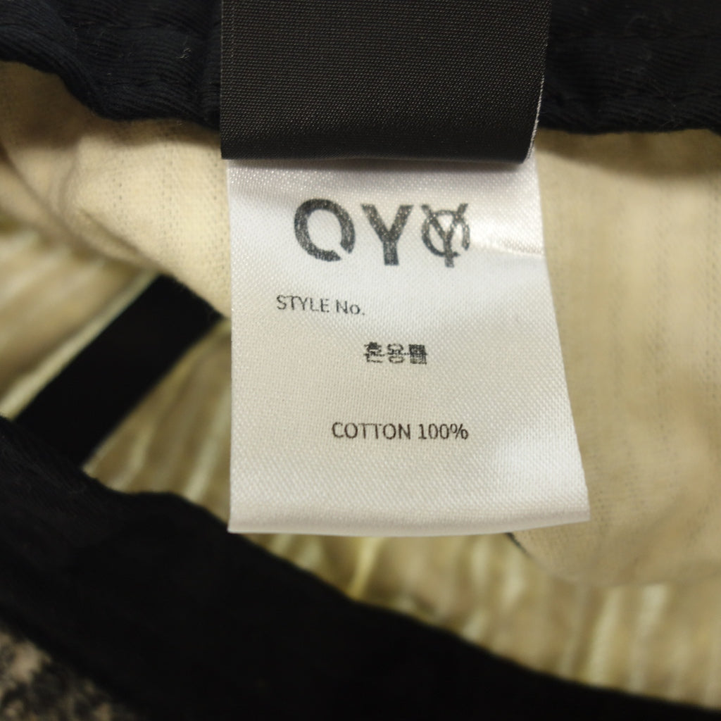 美品◆オーワイ ハット コットン ホワイト系 韓国製 OY【AFI22】