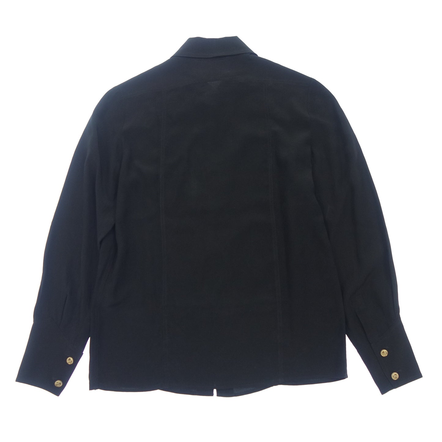 シャネル 長袖シャツ ココボタン レディース ブラック 34 CHANEL【AFB23】【中古】