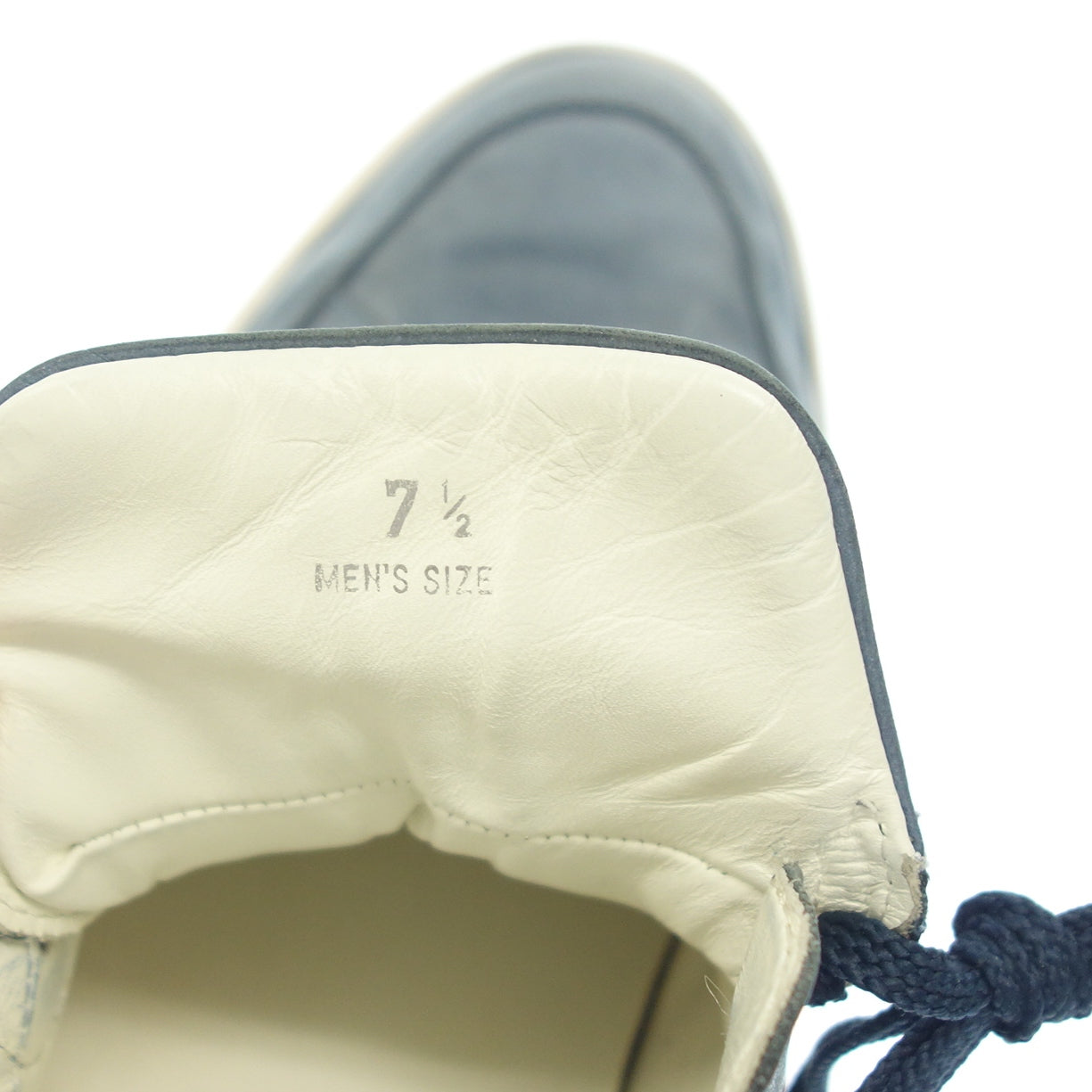 美品◆トッズ ローカットスニーカー レザー メンズ 7.5 ブルー系 TOD'S【AFC1】