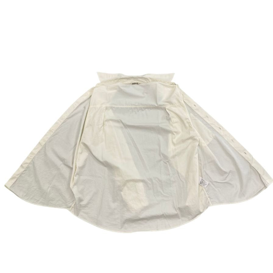 オーラリー シャツ フィンクスツイル 21AW A00S03TN コットン メンズ アイボリー サイズ4 AURALEE FINX TWILL BIG【AFB14】