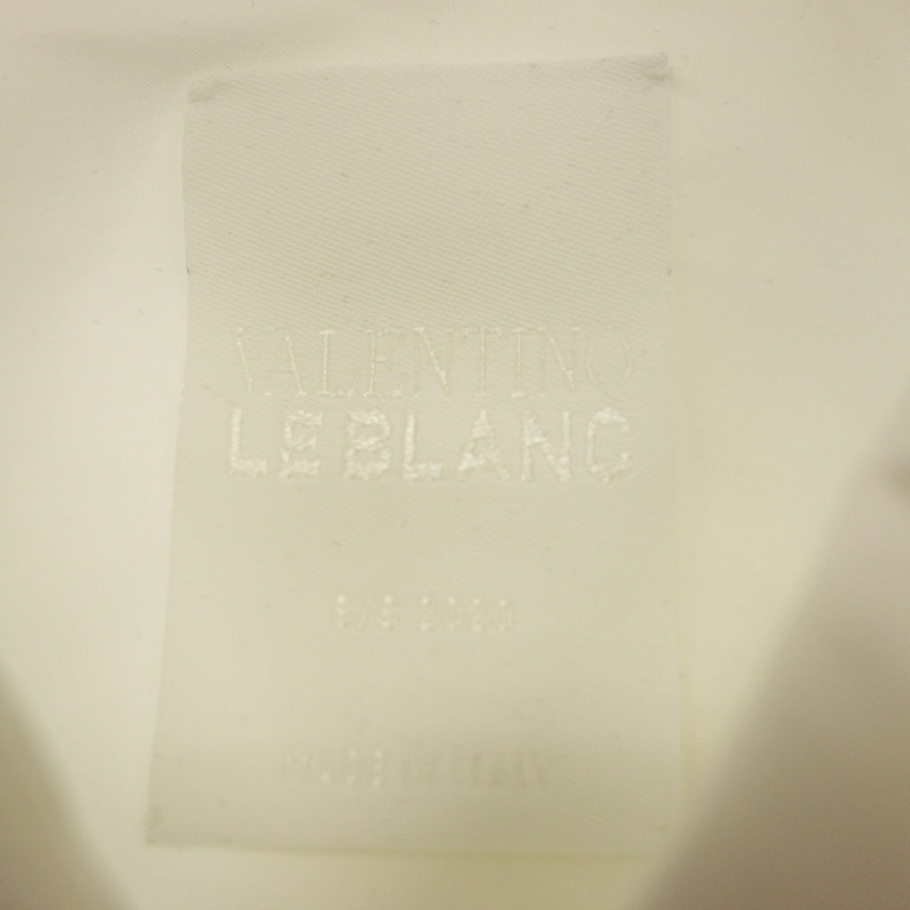 美品◆ヴァレンティノ ルブラン 半袖シャツ レディース ホワイト サイズ38 VALENTINO LE BLANC【AFB42】