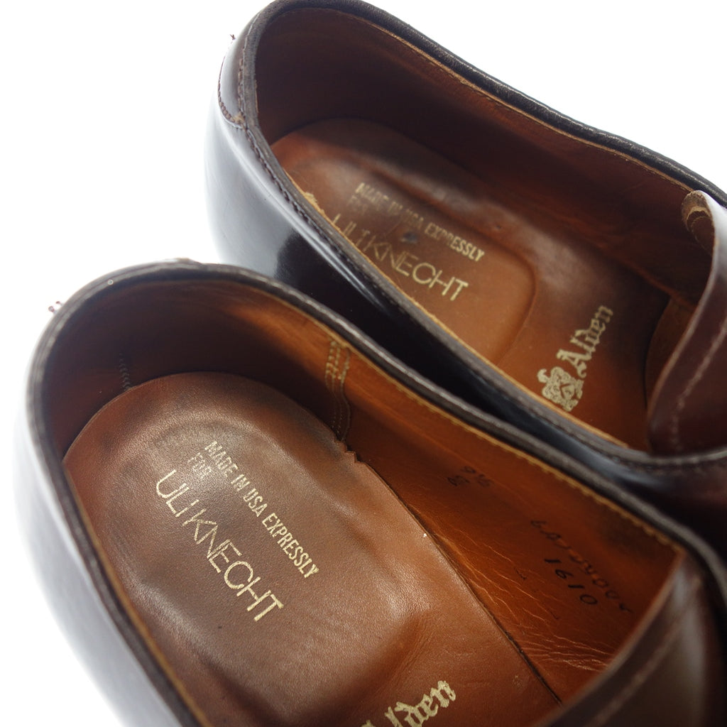 中古◆オールデン レザーシューズ 1610 シングルモンク コードバン ULIKNECHT別注 メンズ 9.5 ブラウン系 Alden【LA】